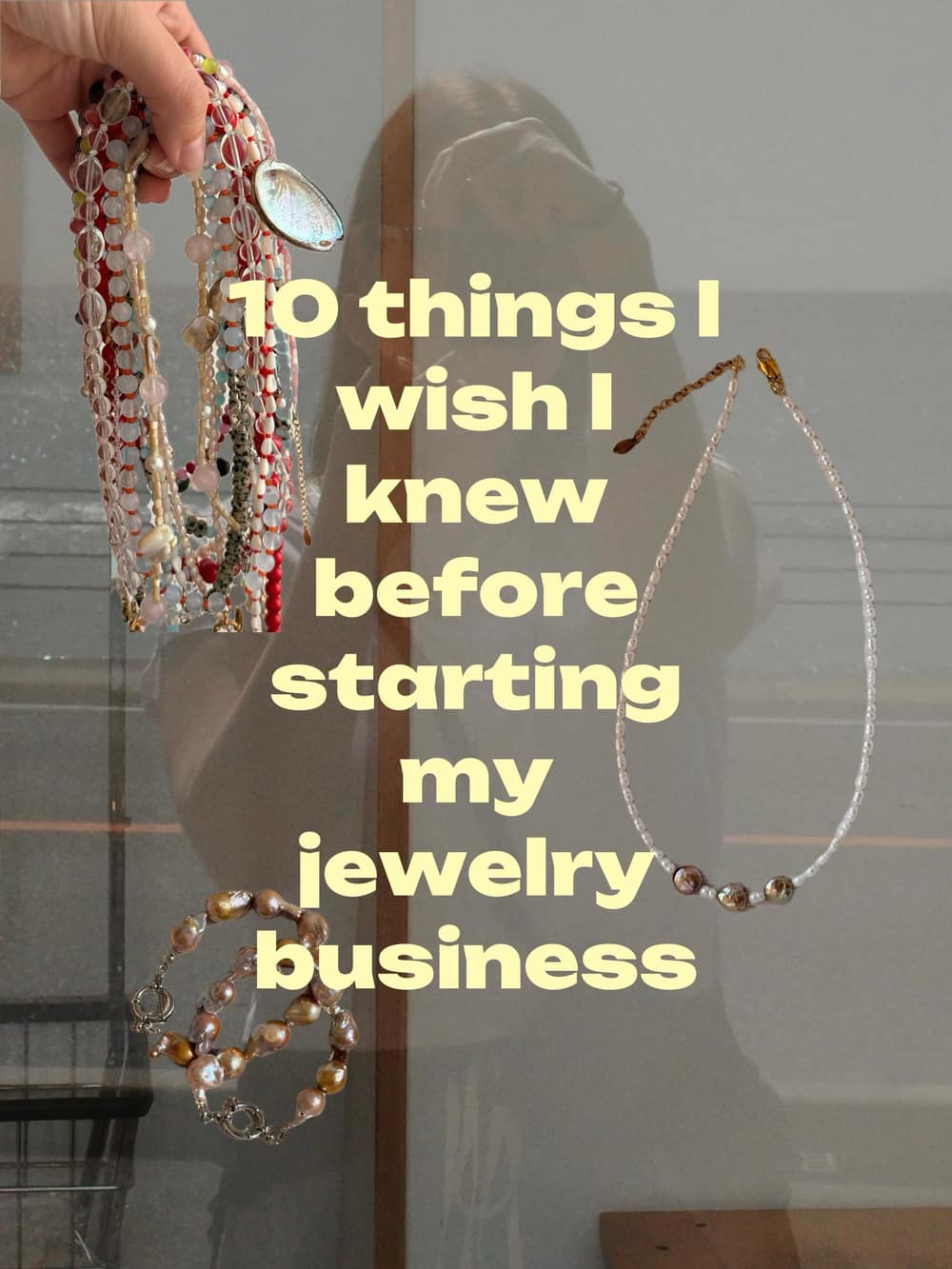 Bijoux en vitrine