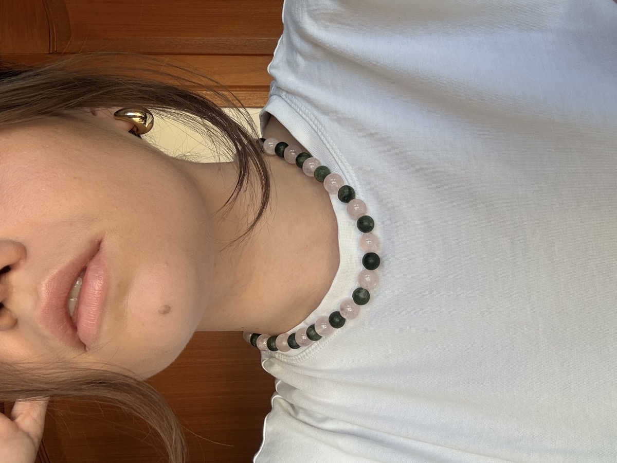 Collier Rose & Mousse